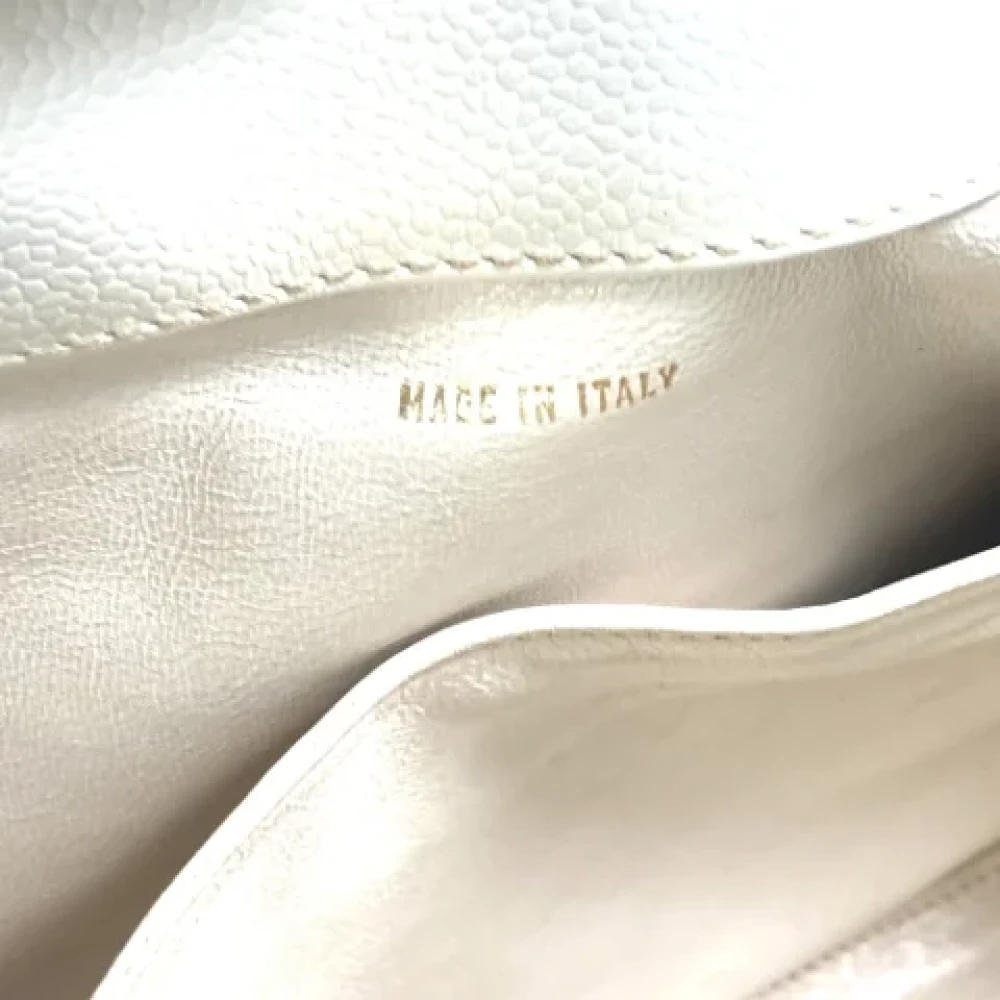 Chanel Vintage Pre-owned Leather totes White Dames