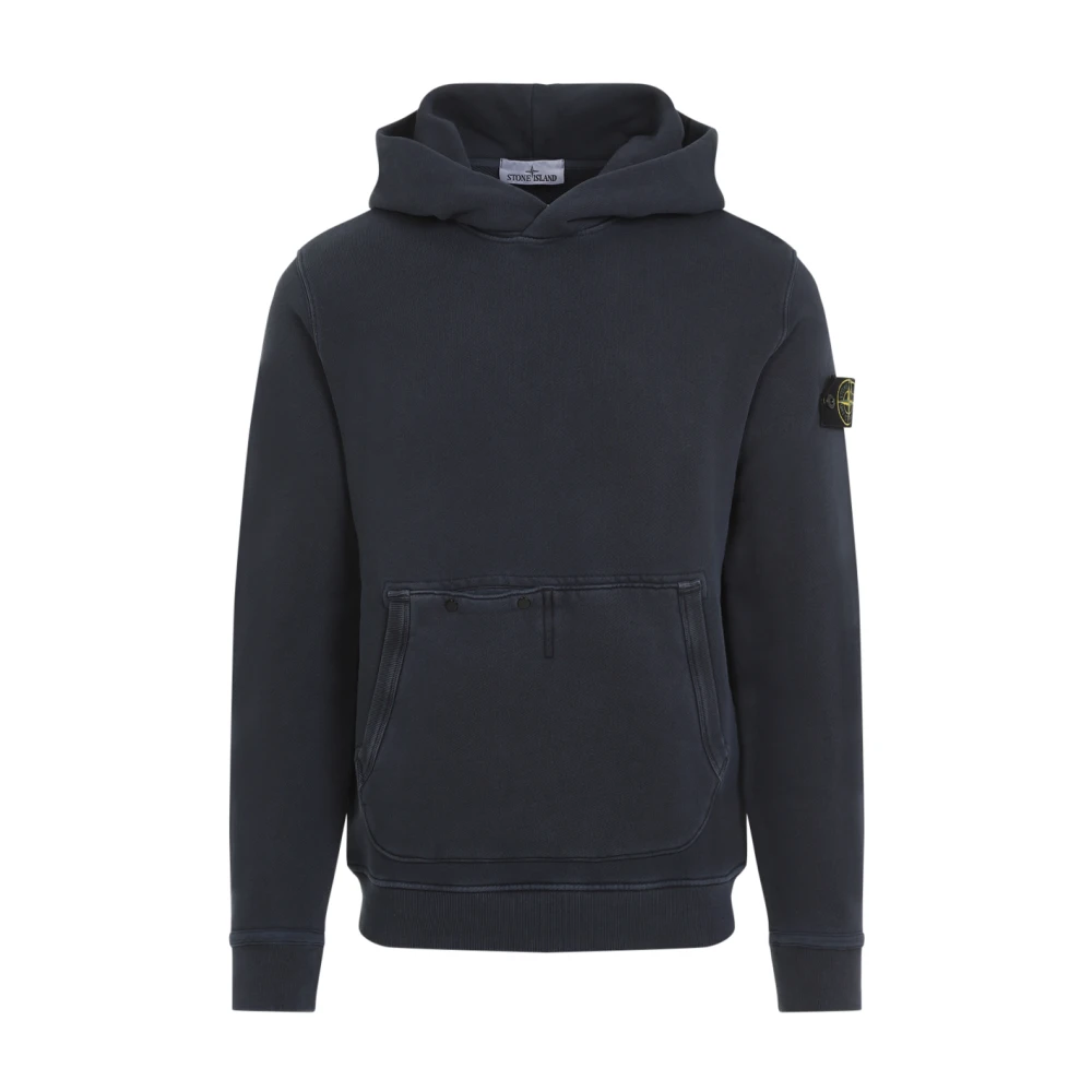 Stone Island Blå Sweatshirt Klassisk Stil Blue, Herr