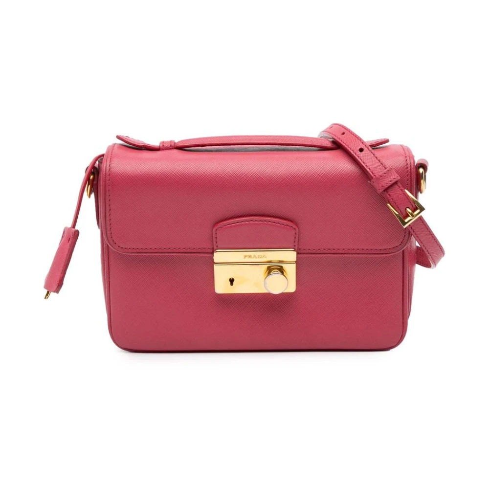 Prada Vintage Women's Pink Pre-Owned Crossbody Bag