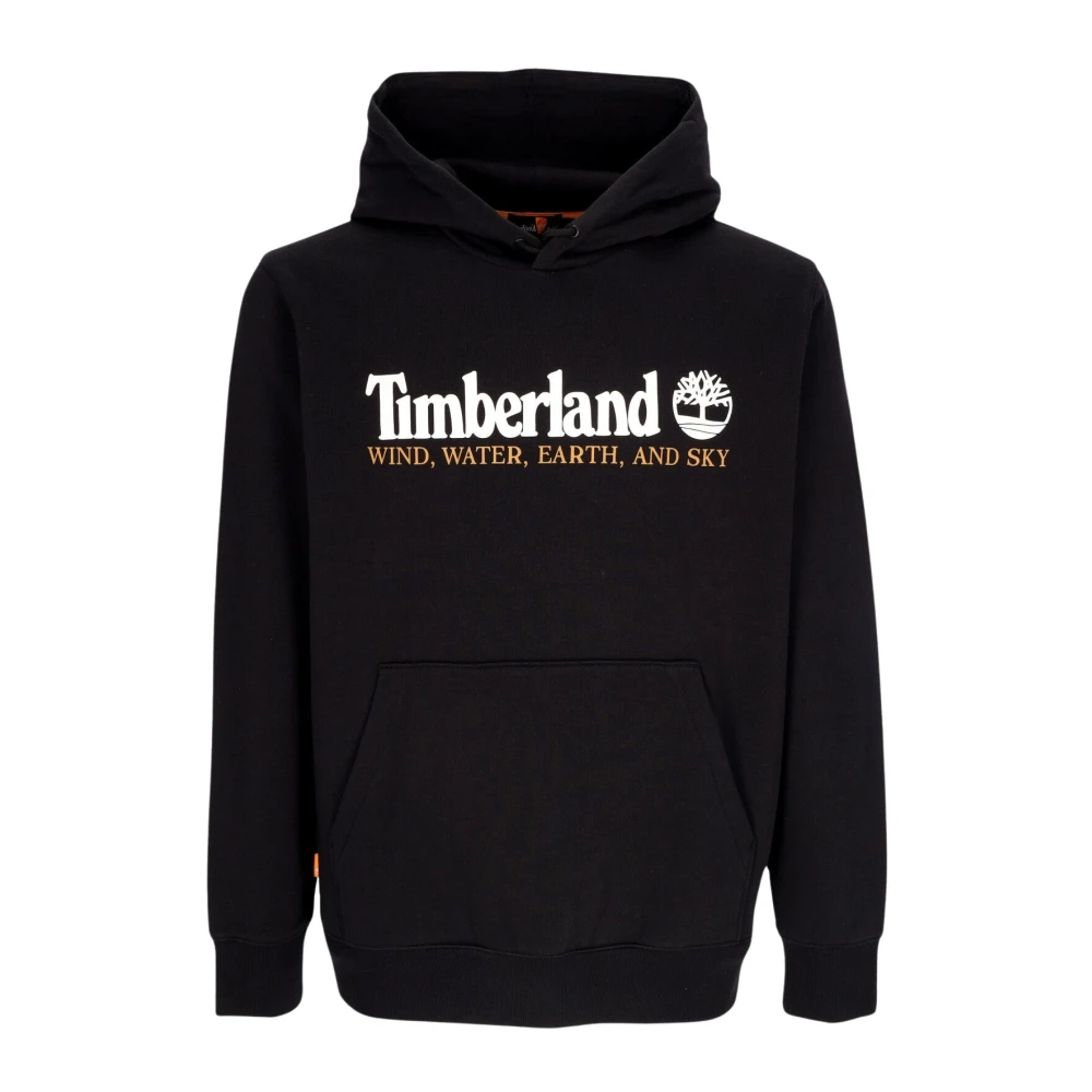 Timberland Zwarte hoodie met voorzak Black Heren