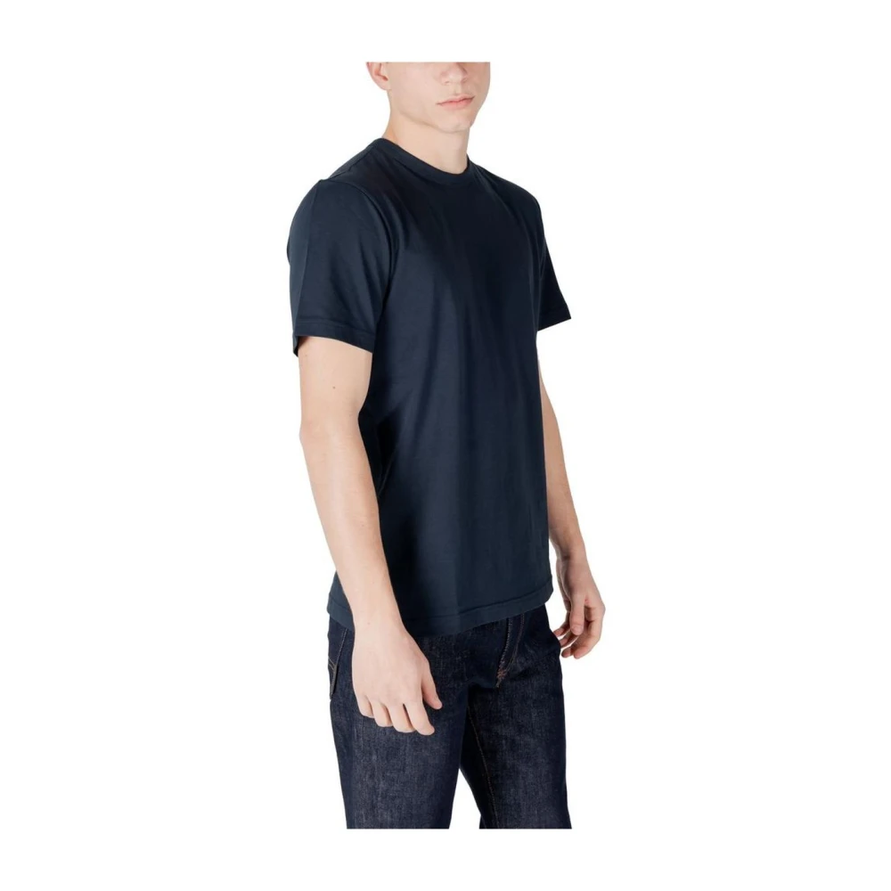 Colmar Blauw Katoenen T-shirt voor Mannen Blue Heren
