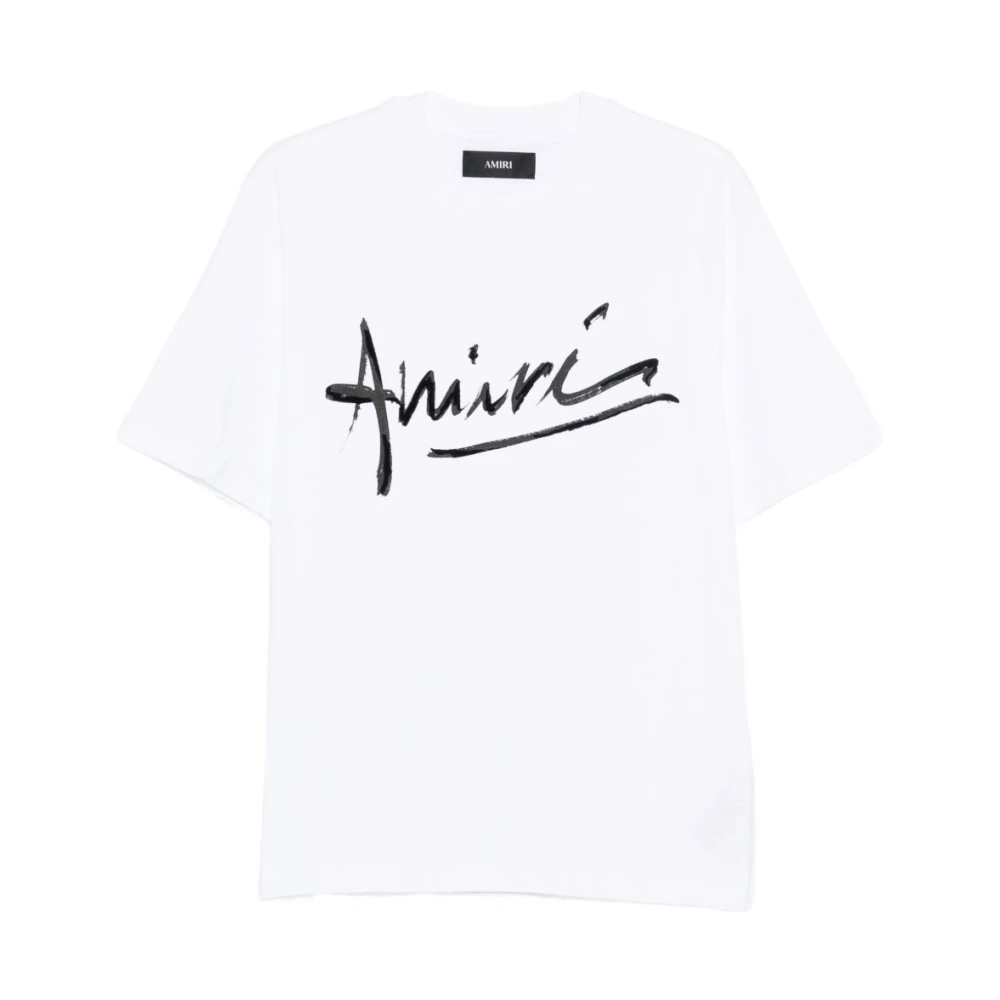 Amiri Men's White Logo T-Shirt
