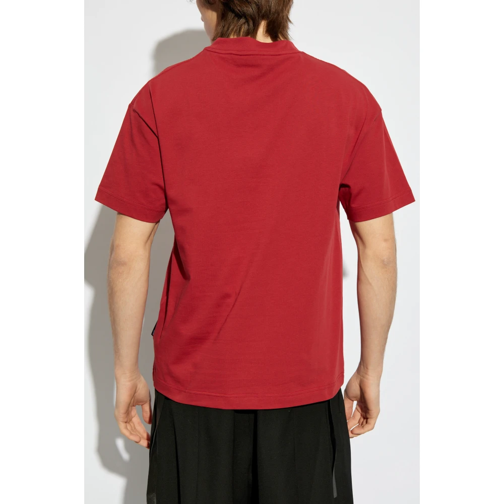 Palm Angels T-shirt met print Red Heren