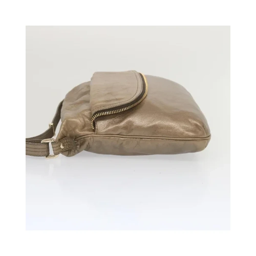 Fendi Vintage Pre-owned Leather fendi-bags Gray Dames