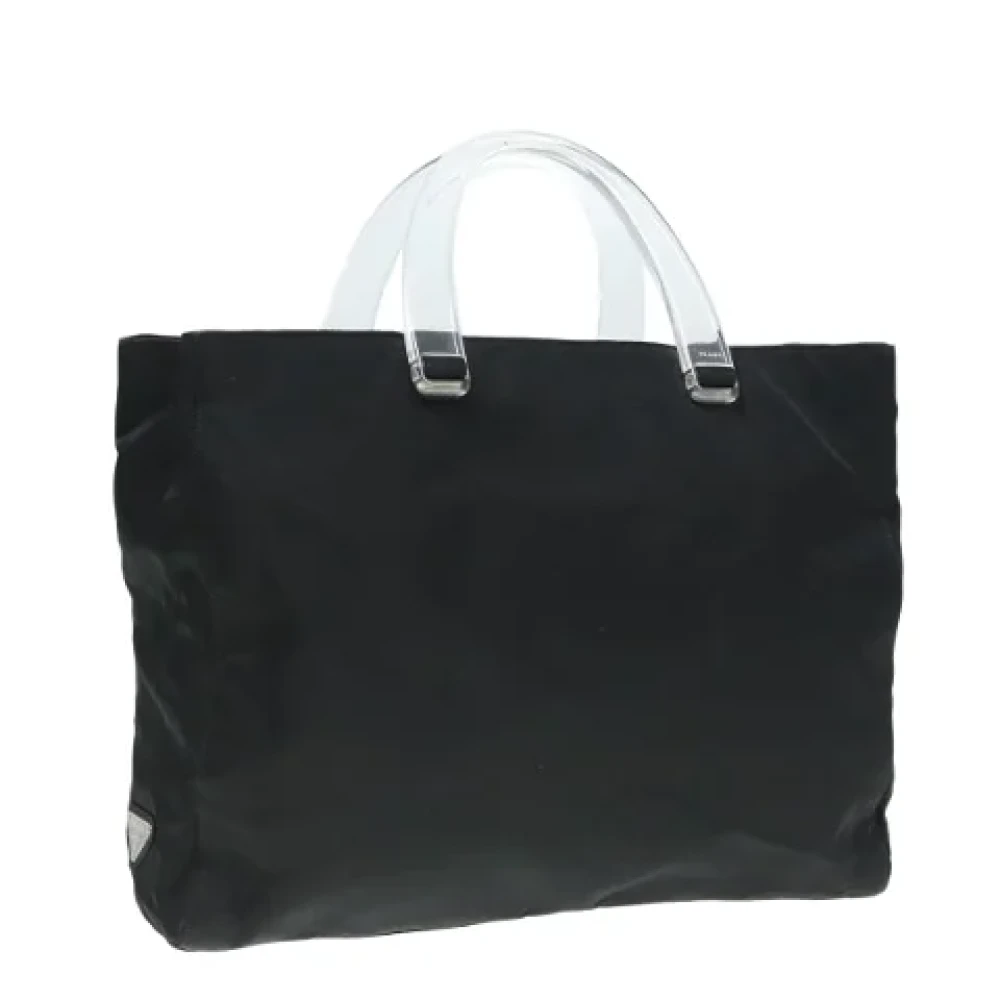 Prada Vintage Pre-owned Leather handbags Black Dames