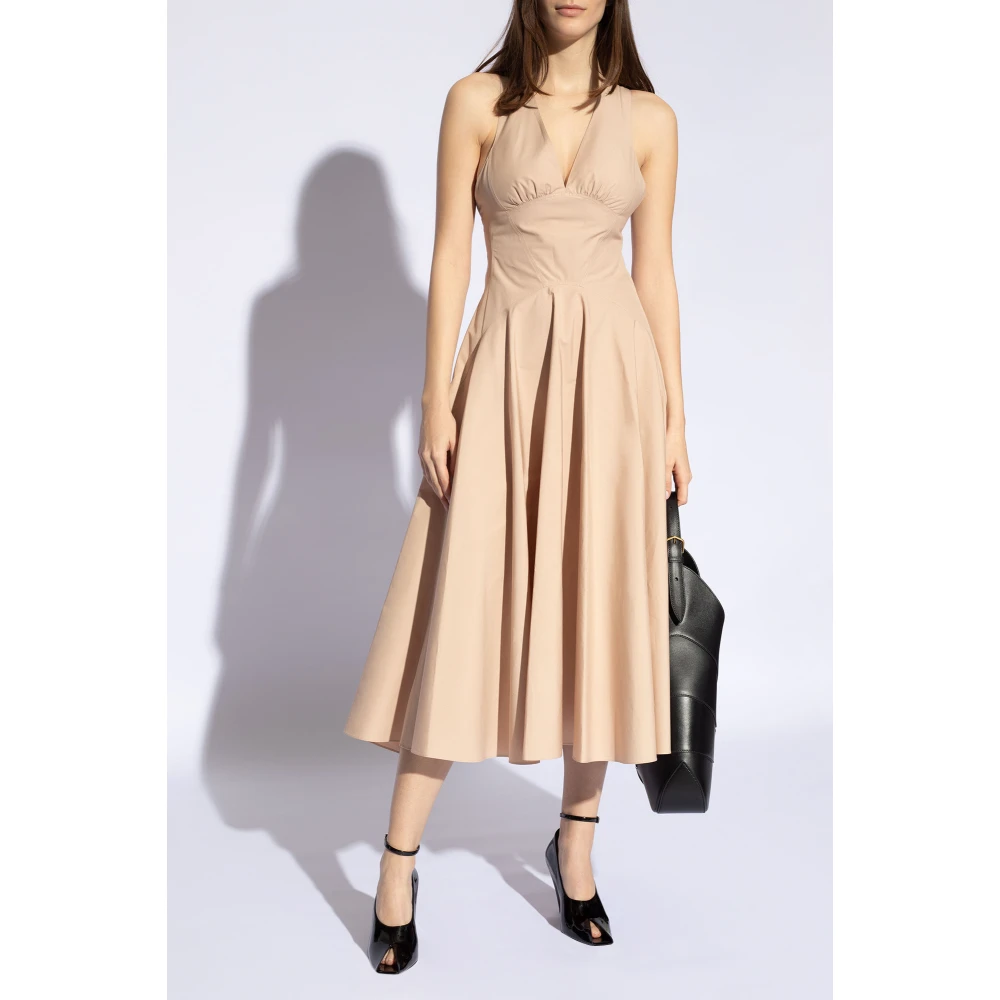 Alaïa Glijjurk Beige Dames