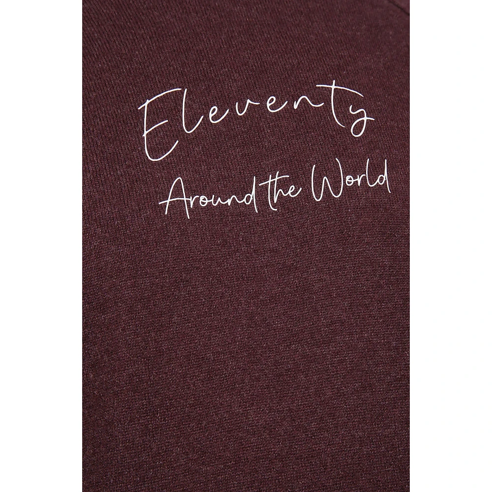 Eleventy Kasjmier Hoodie Trui Brown Heren