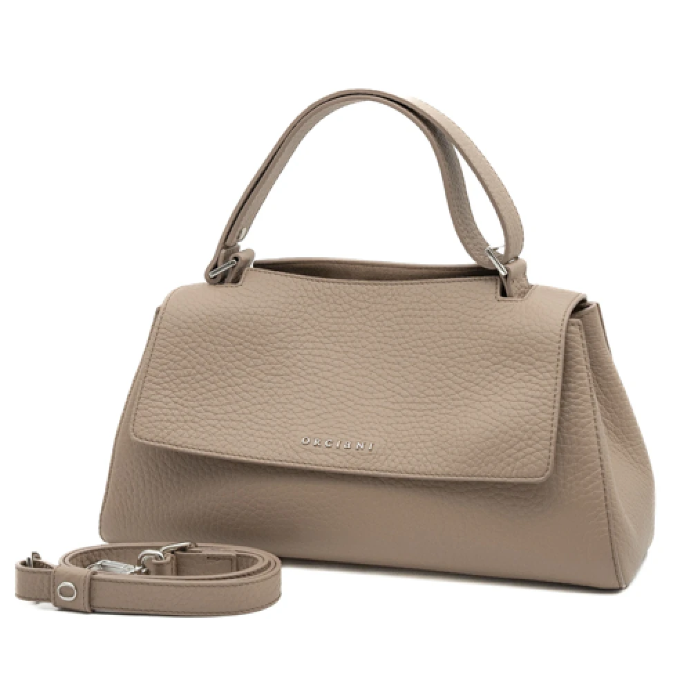 Orciani Zachte Cameo Handtas Aw24 Beige Dames