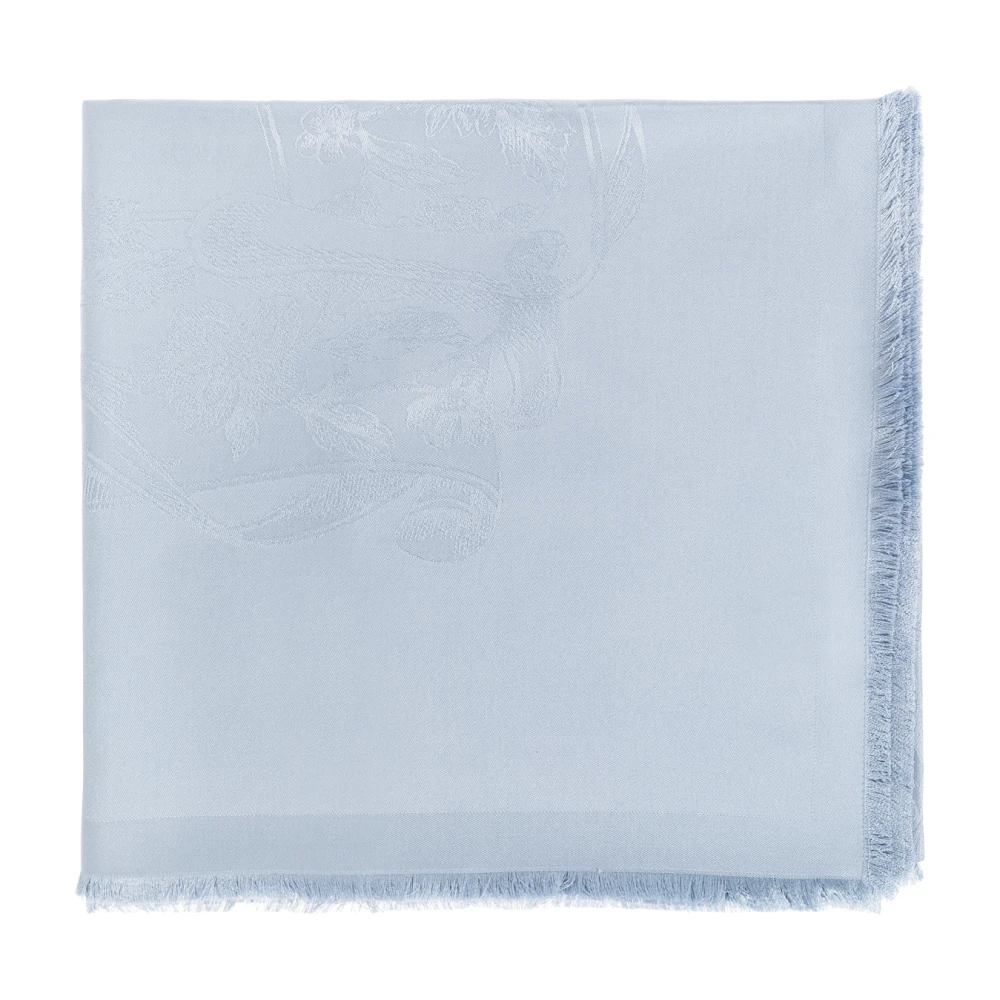 Ferragamo Femme Bleu - Foulard En Soie - Accessoires - Taille: One Size