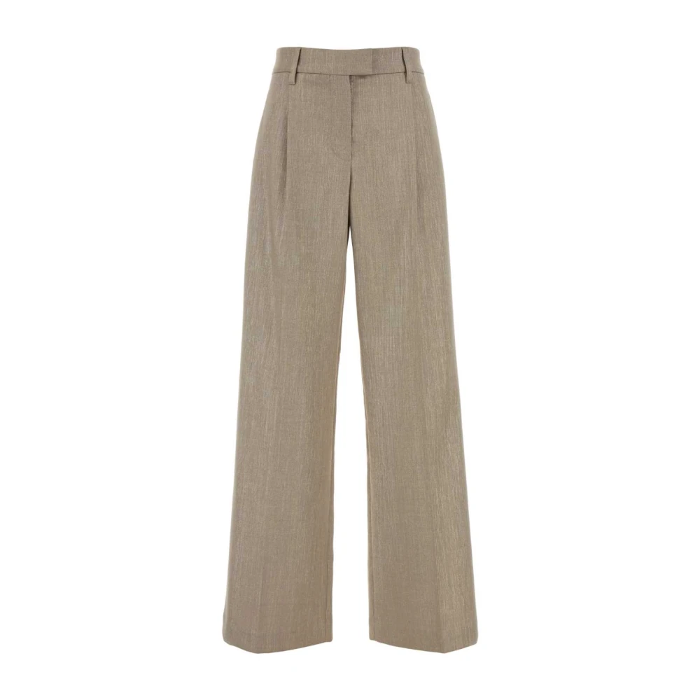 Brunello Cucinelli Donna Beige Pantaloni, M, New,