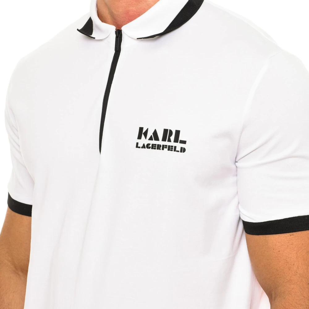 Karl Lagerfeld Polo met korte mouwen White Heren