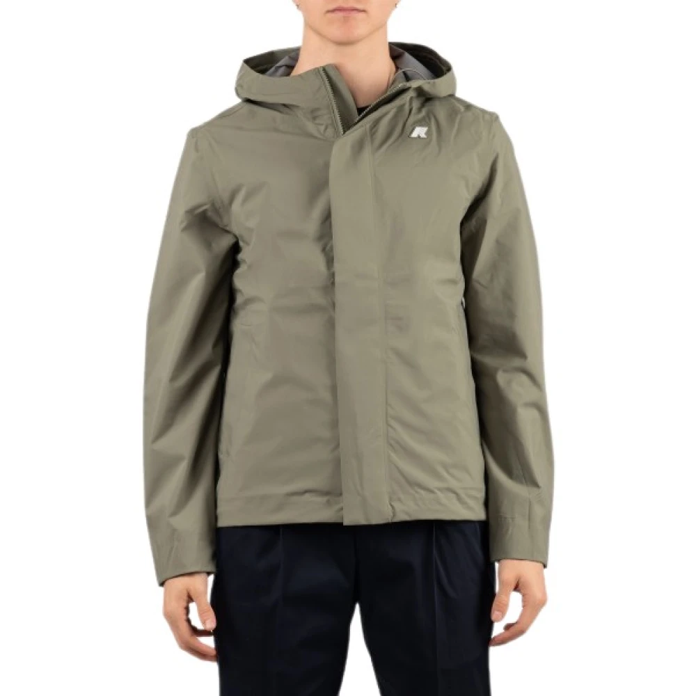 K-Way Uomo Verde - Jacko Stretch 2L - Jackets - L