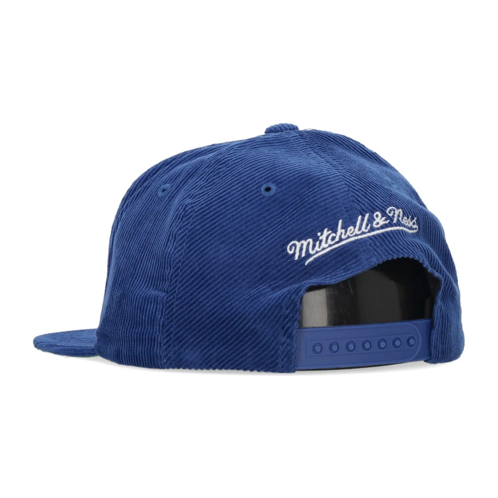 Mitchell & Ness Orlando Magic Velvet Flat Brim Cap Blue Heren