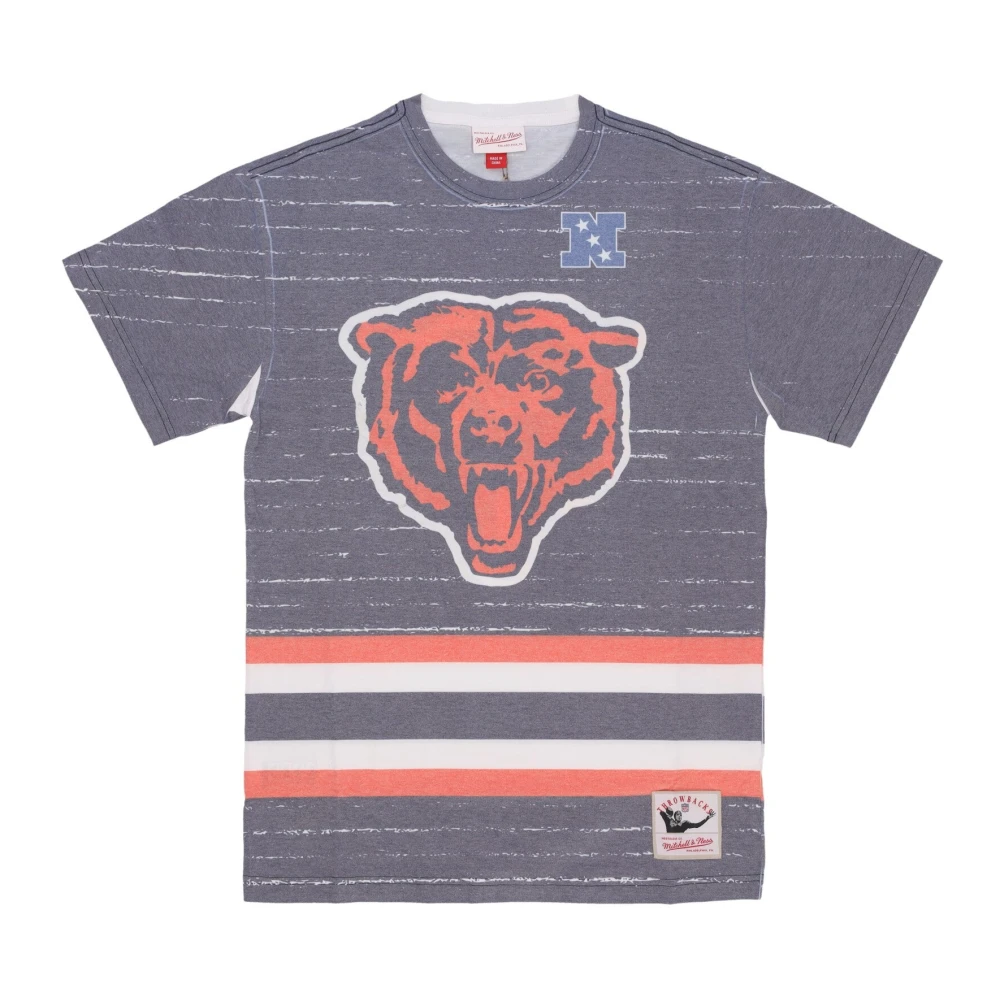 Mitchell & Ness Multicolor T-Shirts, Male, Xl, Chicago Bears Nfl Tee Shirt