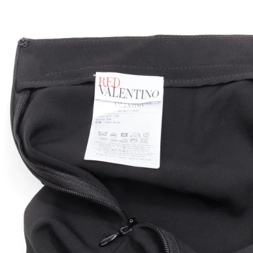 Valentino Vintage Pre-owned Fabric bottoms Black Dames