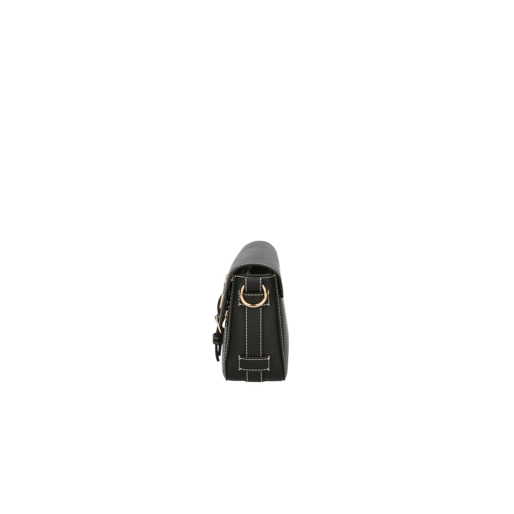 Love Moschino Zwarte schoudertas met verwijderbare spiegel Black Dames