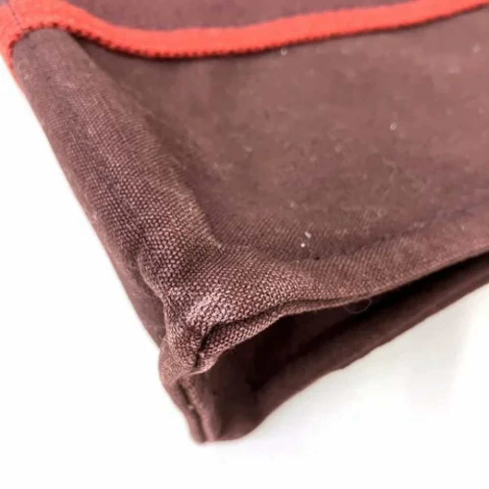 Hermès Vintage Pre-owned Canvas totes Red Dames