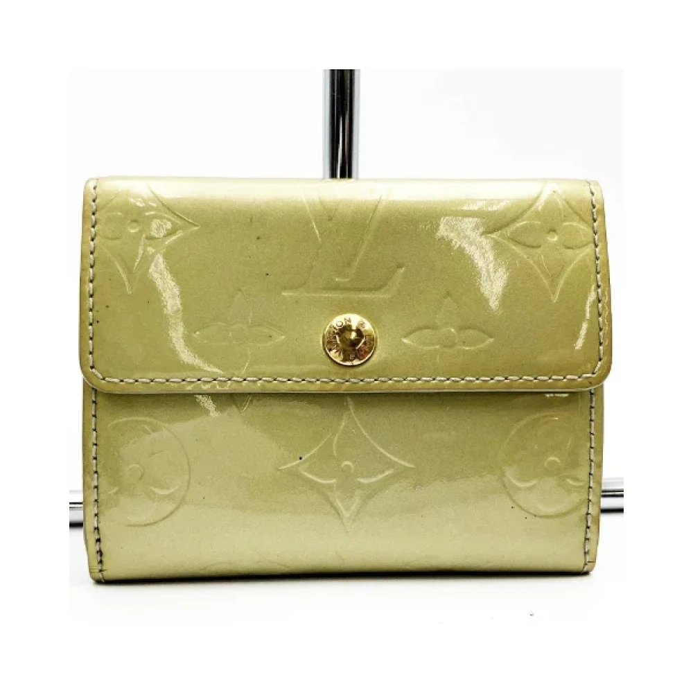 Louis Vuitton Vintage Pre-owned Cotton wallets Yellow Dames