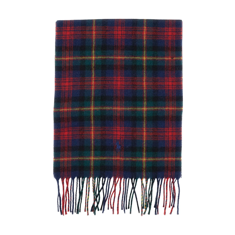Polo Ralph Lauren Men's Multicolor Patchwork Plaid Wool-Blend Scarf