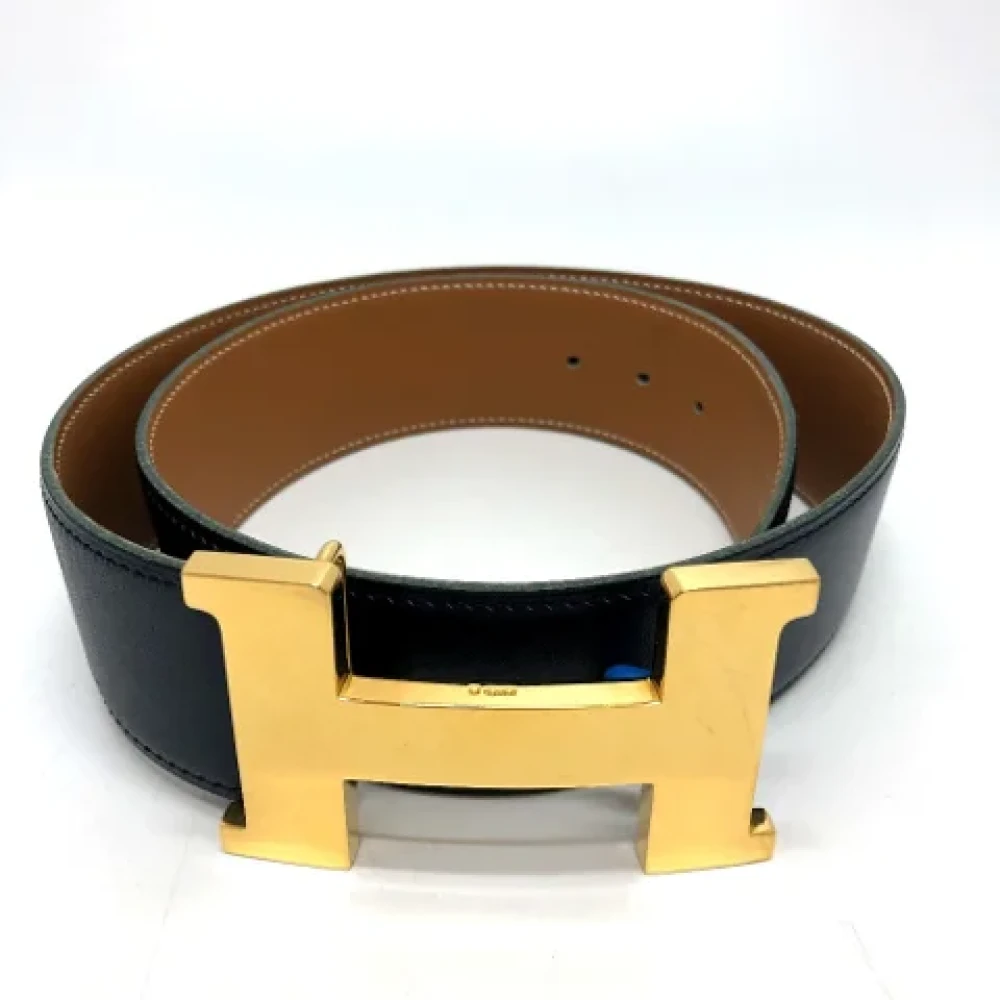 Hermès Vintage Pre-owned Leather belts Blue Heren