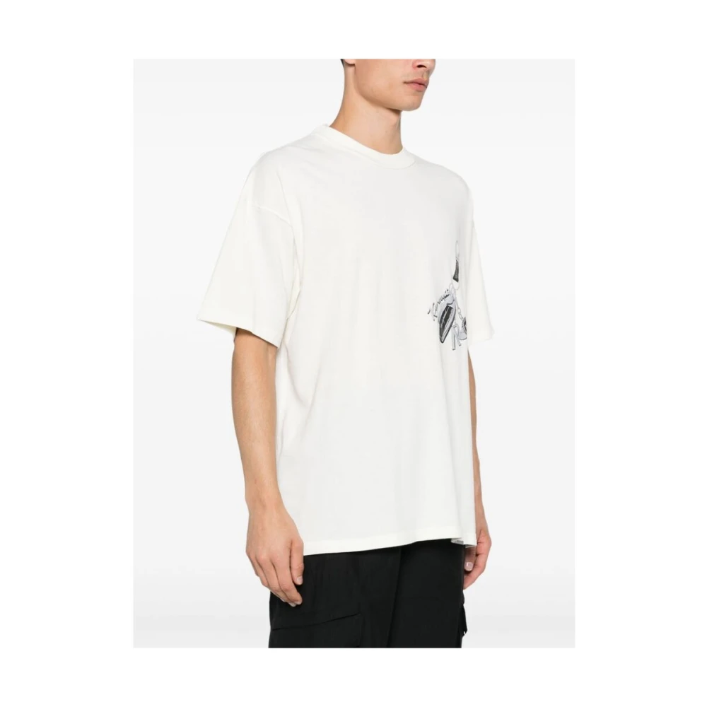 Represent Sleutelprint Ivoor Wit T-shirt White Heren