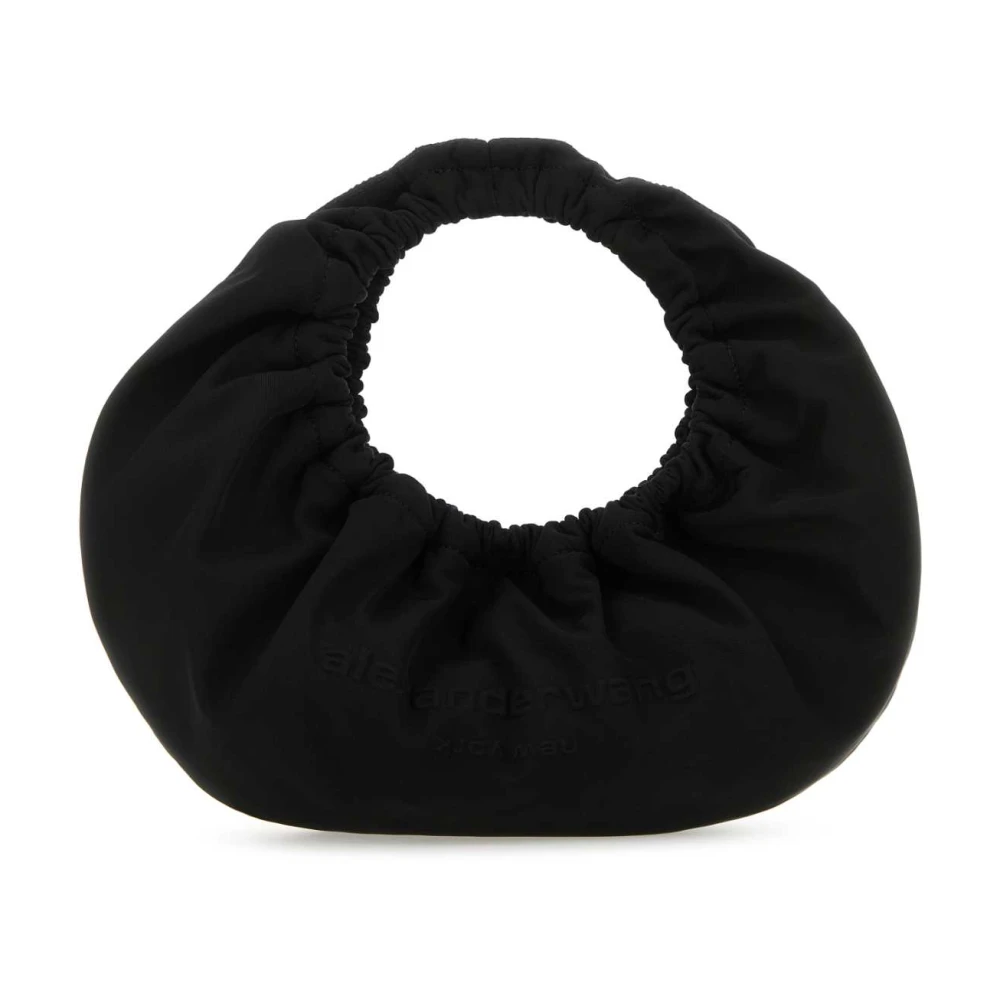 Alexander wang Zwarte Stoffen Halvemaan Handtas Black Dames