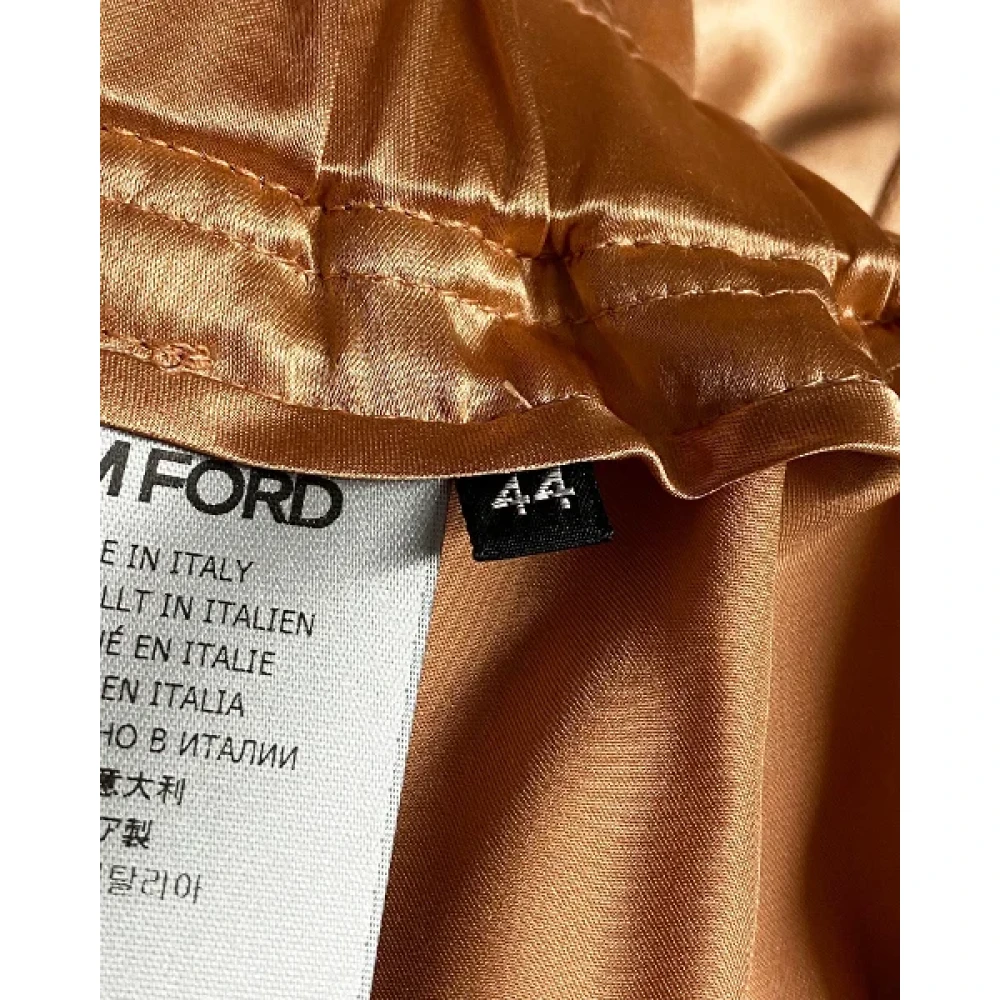 Tom Ford Pre-owned Silk bottoms Orange Dames