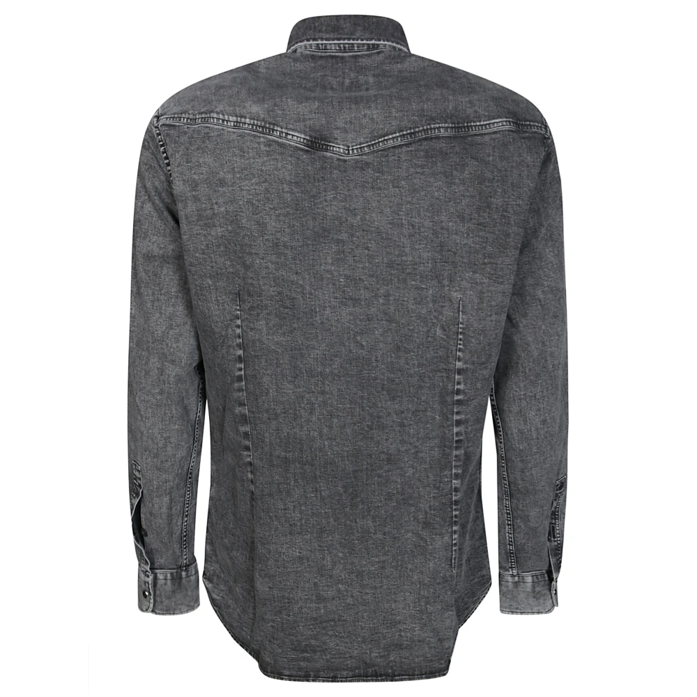 Dondup Denim Overhemd Gray Heren