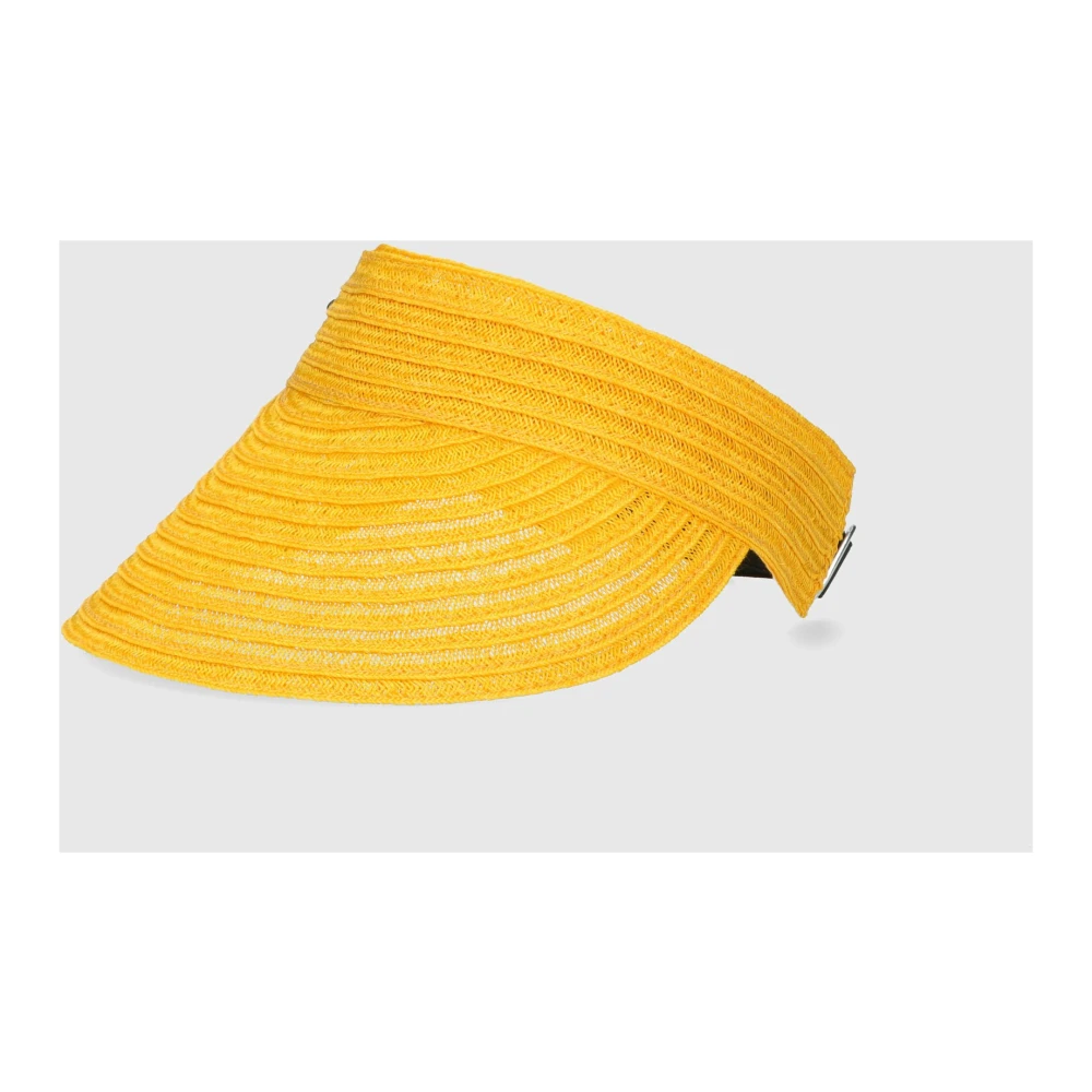 Borsalino Gevlochten Hennepklep voor Zomeravonturen Yellow Dames