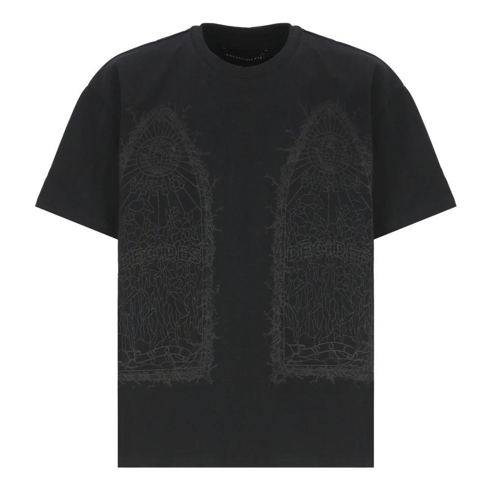 Who Decides War Zwarte Oorlog T-shirt met Logoprint Black Heren