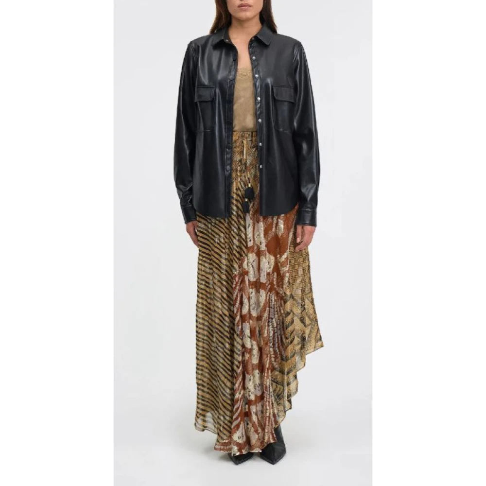 Mes Demoiselles Ladida Rok Parijse Asymmetrisch Gouden Draad Multicolor Dames