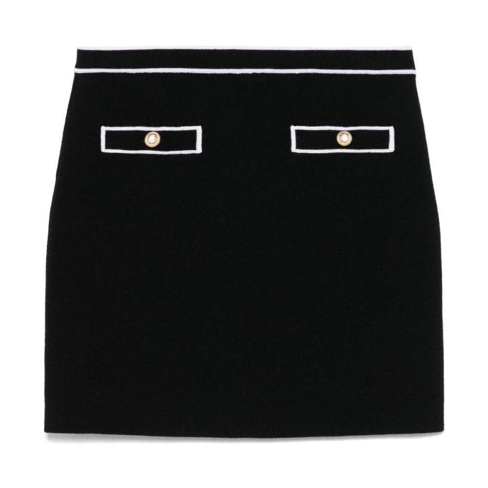 Alice + olivia Zwarte rok met contrasterende bies Black Dames