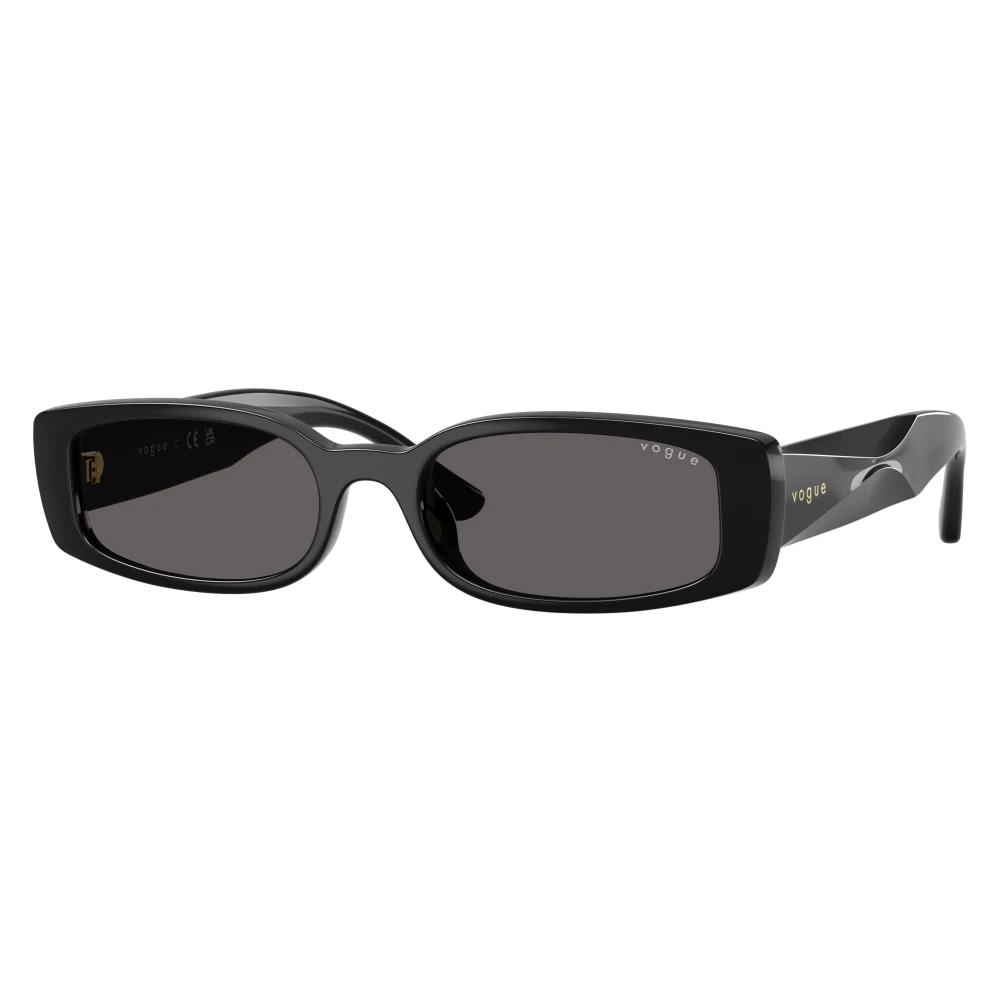 Vogue Eyewear Black/Grey Vo5725su W44/87 Woman Sunglasses Acetate Squared Normal - Image 2