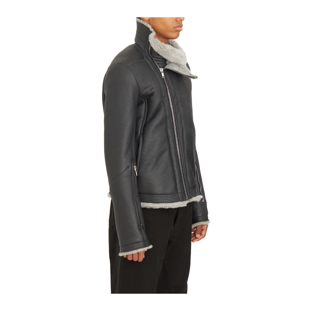 Rick Owens Zwart Parel Bauhaus Jas Gray Heren