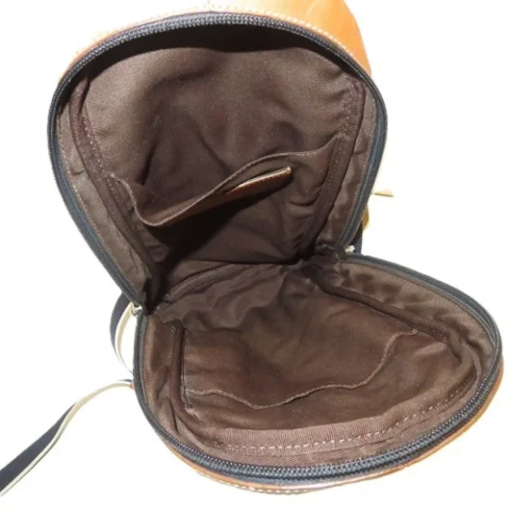 Coach Pre-owned Leather crossbody-bags Brown Heren