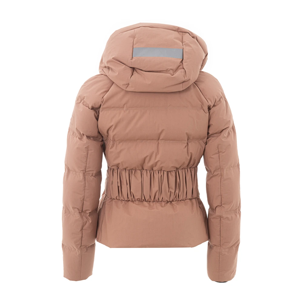 Peuterey Geometrische Gewatteerde Jas Pink Dames