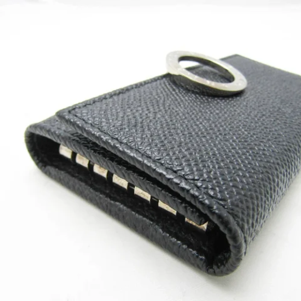 Bvlgari Vintage Pre-owned Leather key-holders Black Dames
