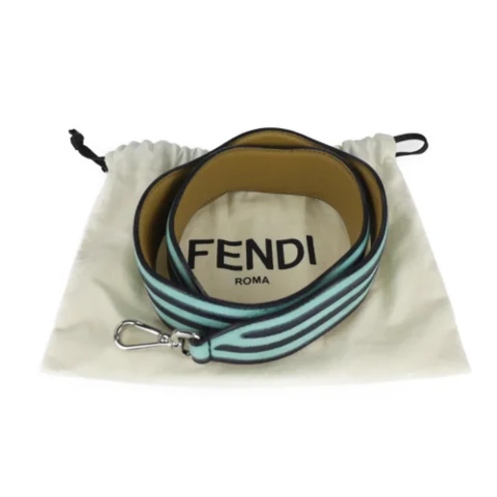 Fendi Vintage Pre-owned Leather home-office Green Dames
