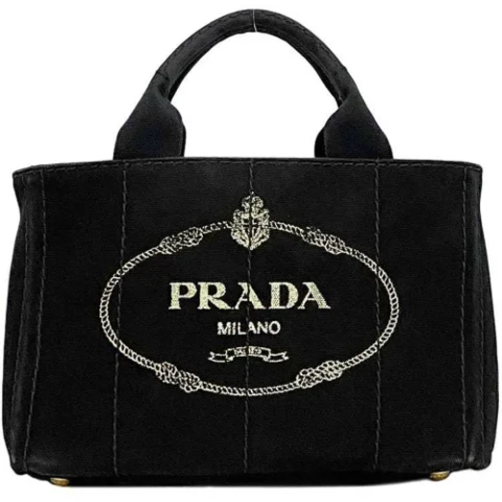 Prada Vintage Pre-owned Fabric prada-bags Black Dames