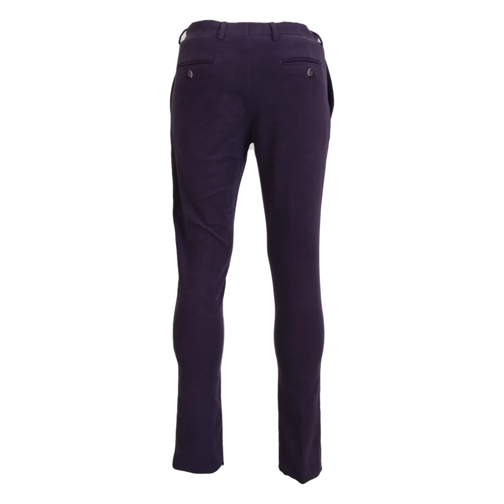Bencivenga Slim-fit Trousers Purple Heren