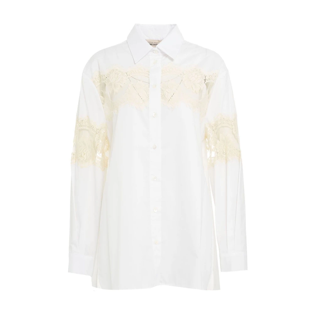 Semicouture Witte Shirt Aw24 Handwas White Dames