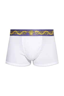 Printed Cotton-Jersey Trunks