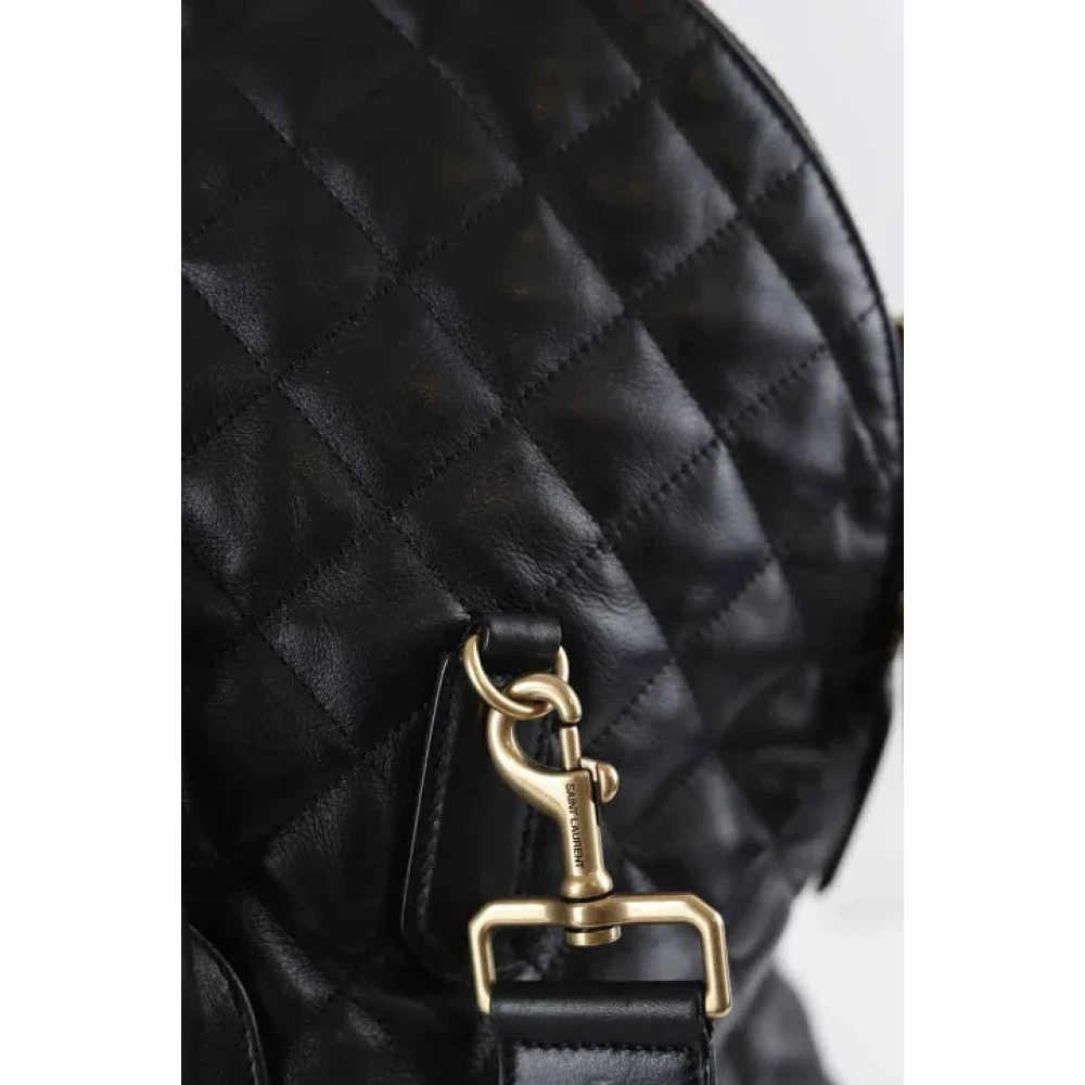 Saint Laurent Vintage Pre-owned Leather travel-bags Black Dames