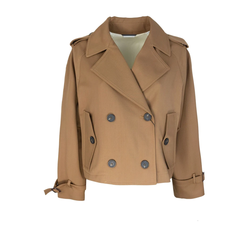 Max Mara Bruine double-breasted trenchcoat Brown Dames