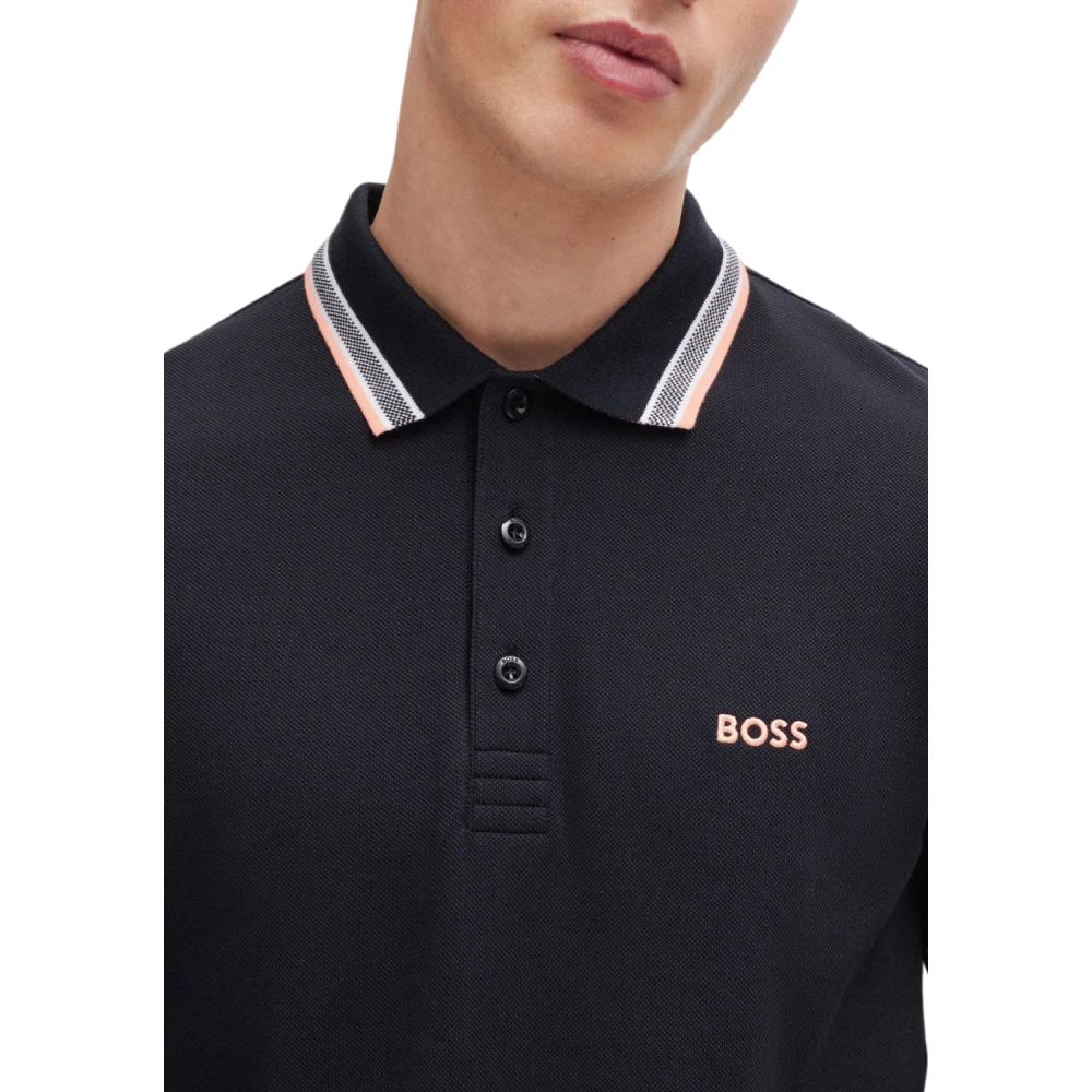 Boss Paddy 10241663 01 Polo Shirt Black Heren