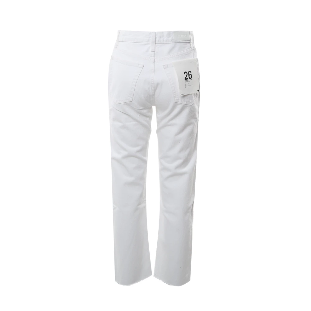 Re Done Hoge taille witte jeans White Dames
