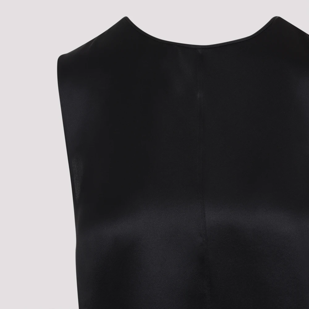 Tom Ford Zwarte Charmeuse Top Black Dames