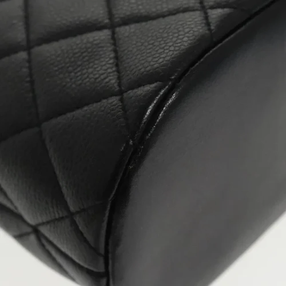Chanel Vintage Pre-owned Leather handbags Black Dames