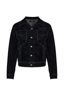 Vintage Cut Flock Denimjacka
