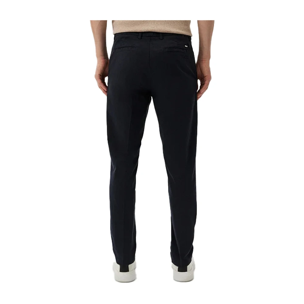 Hugo Boss Slim katoenen chino broek Blue Heren